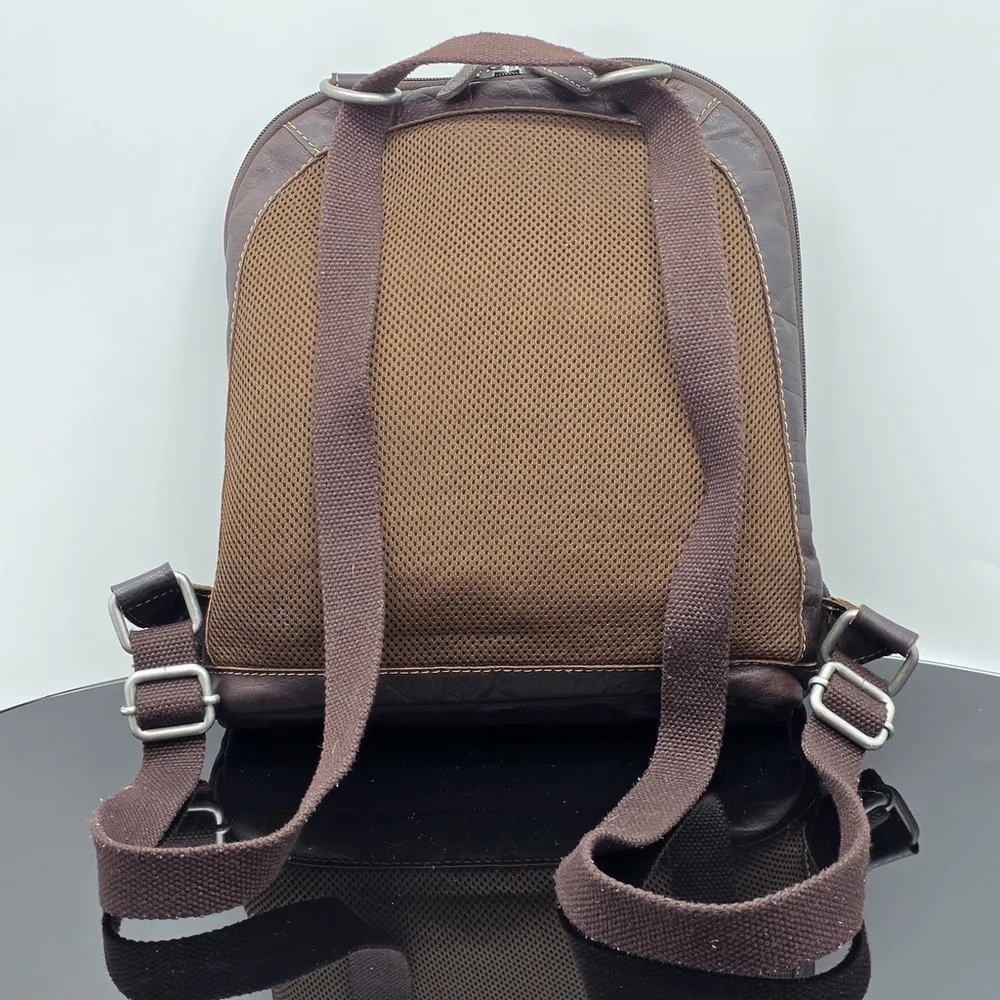 Americana Workwear Jack Georges Sling Bag Unisex 12″×11″ Dark Brown Leather